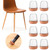 20 Pcs Clear Small Chair Leg Floor Protectors for Hardwood Floors, Upgraded Rubber Chair Leg Caps with Felt Pads, Furniture Leg Feet Cups Protect Floors from Scratches Reduce Noise (Fit 0.8"-1")