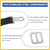 DIALESHU 2PCS Adjustable Bimini Top Straps, Pontoon Canopy Replacement Sturdy Nylon Straps with Heavy Duty Double Snap Hook, 41-74 Inches, Bimini Top Hardware