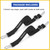 DIALESHU 2PCS Adjustable Bimini Top Straps, Pontoon Canopy Replacement Sturdy Nylon Straps with Heavy Duty Double Snap Hook, 41-74 Inches, Bimini Top Hardware