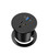 Desk Grommet Power Outlet, 2.5 inch Desktop Recessed Outlet with 20W Fast Charging USB-C Port, Flush Mount Outlet for Conference Rooms, Office Tables, Furniture (Black, 10FT)