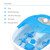 Heated Foot Spa Bath with Bubble Massage, Pedicure Attachments, Vibration for Fatigue Relief FBM605