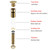 SWHYGER Bathroom Sink Drain Brushed Dark Gold Pop Up Drain With Overflow,Brass Drain Push Pop for Vessel Sink Drain Stopper with Removable Brass Strainer Basket,83606-1CB.