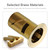 SWHYGER Bathroom Sink Drain Brushed Dark Gold Pop Up Drain With Overflow,Brass Drain Push Pop for Vessel Sink Drain Stopper with Removable Brass Strainer Basket,83606-1CB.
