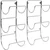 Sorbus Towel Holder for Bathroom Wall - 6 Level Wall Mounted Towel Rack Shelves for Rolled Bath Towels, Washcloths, Linen - Silver Hanging Towel Racks for Bathroom, Spa, Salon, Towel Storage Organizer