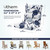 Uthem Rocking Chair Cushion, Waterproof Chairs Cushions for Adirondack Chairs Patio Chair High Back Thicked Cushions Outdoor and Indoor with Ties, Blue Enchantress