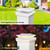 TSUNESLUX 5x5 Solar Post Cap Lights Outdoor, 6 Pack 2 Modes (Warm/White Light) White Fence Post Solar Powered Deck Lights Waterproof for 5.5x5.5 Vinyl Posts Decorate Garden Deck Patio Porch