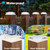 TSUNESLUX 5x5 Solar Post Cap Lights Outdoor, 6 Pack 2 Modes (Warm/White Light) White Fence Post Solar Powered Deck Lights Waterproof for 5.5x5.5 Vinyl Posts Decorate Garden Deck Patio Porch