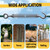 RiaYer 165FT Outdoor String Light Hanging Kit, Heavy Duty 1/16" Vinyl-Coated 304 Stainless Steel Cable, Globe Light Suspension System, Anti-Sag Guide Wire Rope with Turnbuckle Patio, Garden & Deck