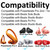 A-Focus [ 8 Pairs ] for Powerbeats Pro 2 Ear Tips L/M/S/Double Flange 4 Size Soft Silicone Replacement Fit in Case Eartips Earbuds Wing Earplug Gel Cover Compatible with Powerbeats Pro 2nd Black