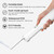 VOVO Go Portable Electric Bidet for Travel - 2 Adjustable Pressure Settings, Compact Handheld Bidet, Ideal for Personal Hygiene & Postpartum Care, Lightweight & Leak-Proof, Made in Korea - White