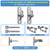 Insaga 304 Stainless Steel Gate Hinges 2 Pcs, Heavy Duty Wall Mount Hinges with 5/8" Pin, One-Piece Casting Farm & Chain Link Fence Gate Hardware