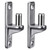Insaga 304 Stainless Steel Gate Hinges 2 Pcs, Heavy Duty Wall Mount Hinges with 5/8" Pin, One-Piece Casting Farm & Chain Link Fence Gate Hardware