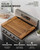 BLUEWEST Noodle Board Stove Cover, Acacia Wood Stove Top Board for Gas Burners and Electric Stove, Extra Thick Wooden RV Stovetop/Sink Cover - Tray for Kitchen Counter Space