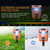 Ultrasonic Animal Repeller Solar Powered Outdoor 2 Packs, Ultrasonic Deer Repellent Devices with LED Flashing Light, Waterproof Cat Repeller for Repelling Sankes, Raccoons, Cats, Dogs, Rabbits