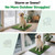 Oiyeefo Grass Pad for Dogs Potty: 29”x 18” Indoor Dog Grass pad with Tray with 2 Packs Replacement Artificial Fake Grass-5 Packs Disposable Puppy Pads, for Puppy Training Apartment, Apartment Use