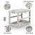 ZOMISIA Collapsible Dog Crate for Dogs - 28" L Heavy Duty Dog Kennel No Tools Required with 4 Sides Steel Foldable Cage for Dogs Indoor Furniture, Portable Carrier with 2 Smooth Wheels, Beige