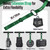 FitBeast Forearm Strengthener & Forearm Exerciser, Wrist Roller with Thicker Handle, Forearm Strength Trainer with Adjustable Strap - Ideal for Grip Strength, Muscle Building, Rehabilitation (Green)