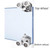 AFDHGS Shower Door Rollers Rv Parts - 10 Pcs Zinc Alloy Wheels 23mm with Anti Collision Block and Screws for Curved and Bathroom Glass Doors