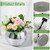 Inbagi 6 Pcs Disco Ball Planter Disco Ball Vase Centerpieces Mirror Glass Flower Vase Decor Bulk for Wedding Birthday Party Bedroom Kitchen Office