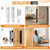 Pocket Door Privacy Lock with Hidden Handle, Recessed Flush Pull, Silver