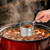 Pasta Basket for Boiling Pasta Cooker Pot with Strainer Insert Noodle Blanching Basket Thin Spaghetti Deep Strainer Skimmer