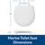 BEMIS TC50TTA MARINE Toilet Seat, Small Toilet Seat Made for Boats and RVs, Durable Wood, White