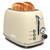 Toaster 2 slice, KitchMix Retro Stainless Steel Toaster with 6 Settings, 1.5 In Extra Wide Slots, Bagel/Defrost/Cancel Function, Removable Crumb Tray (Cream)