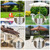 Lifeswell Universal In-Ground Umbrella Base, Rust-Resistant Steel Concrete Holder, Space-Saving Design for Outdoor Offset Cantilever Upright Umbrella Stand