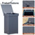 Function Home Trash Can Cabinet, 13 Gallon Kitchen Garbage Can, Wood Recycling Trash Bin, Freestanding Dog Proof Trash Can, Farmhouse Trash Cabinet with Lid for Home Kitchen Bathroom, Grey