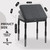TIOPGHAD Adjustable Ottoman Pouf Footrest, 60 Degree Tilt, Carbon Gray