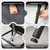 TIOPGHAD Adjustable Ottoman Pouf Footrest, 60 Degree Tilt, Carbon Gray