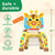 Move2Play, Giraffe Basketball Hoop & Soccer Goal Activity Center | 30+ Sounds & Songs + 5 Lights | 1 2 3 Year Old Birthday Gift for Boys and Girls | Toy for Baby & Toddlers (Yellow)