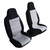 GXARTS 2Pcs Cloth Front Driver and Passenger 60/40 High Back Bench Seat Cover Black & Gray Compatible with Ford Ranger 2004 2005 2006 2007 2008 2009 2010 2011 2012 (Without Console Cover)