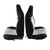 GXARTS 2Pcs Cloth Front Driver and Passenger 60/40 High Back Bench Seat Cover Black & Gray Compatible with Ford Ranger 2004 2005 2006 2007 2008 2009 2010 2011 2012 (Without Console Cover)