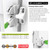 D&D Technologies LL3PWAWT LokkLatch Plus, Locking Privacy Gate Gravity Latch, Key Lockable on Both Sides of Gate, for Metal, Wood, and Vinyl Fences, White