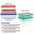 Pyrex Simply Store (5-Pack) Large Glass Food Storage Containers Set, (3, 6 & 11 Cup) Meal Prep Containers With Plastic BPA-Free Lids, Dishwasher & Microwave Safe