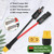 MOOKEERF Solar to XT60 Extension Cable 10AWG 30FT Solar Connector to XT60 Adapter Cable for Solar Panel to Portable Power Station Solar Generator Battery Pack
