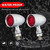 FATECIM 2X Motorcycle 40 LED Bullet Tail Lights Red Turn Signals Running Brake Stop Lights Motorbike Taillights Rear Blinkers Indicators for Bobber Harley Honda Yamaha Suzuki Kawasaki Chopper Chrome