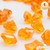 PMLAND 180 Pieces Orange Acrylic Ice Rocks – Crushed Fake Ice Gems Decorative Crystal Stones for Vase Filler Wedding Table Scatter Party Centerpiece DIY Crafts Aquarium and Home Décor