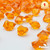 PMLAND 180 Pieces Orange Acrylic Ice Rocks – Crushed Fake Ice Gems Decorative Crystal Stones for Vase Filler Wedding Table Scatter Party Centerpiece DIY Crafts Aquarium and Home Décor