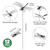 NiHome 12-Pack Large Dragonfly Clip Decoration Set for Garden, Hat, Pet, Indoor & Outdoor Display, Easy Installation Realistic Waterproof PVC Dragonflies (Black)