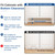VADANIA 22" Undermount Drawer Slide, Push to Open, Bottom Mounted & Bottom Support, 88 lb Load Capacity, 3-Fold Full Extension, Non-Detachable, Invisible Drawer Slies,1 Pair(2-Pack)