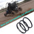 QYMOTO KT196 Go Kart Belt 203589 for Coleman CK196-T Go Cart CVT Belt Fits Manco 5959, Comet 203589,30 Series Torque Converter Asymmetrical Belt Murray 12-8487(3pcs)
