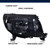 LQI Headlights Assembly Compatible with Toyota Tacoma 2005-2011 Bumper Headlamp Smoke lens Black Housing Clear Reflector Pair