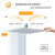 GGStudy 12 Inches Square Rain Shower Head Large Stainless Steel High Pressure Shower Head Ultra Thin Rainfall Bath Shower with Silicone Nozzle Easy to Clean and Install Chrome Shower Head