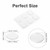 36PCS Self Adhesive Silicone Gel Pads 6 Sheets - Round Soft Spot Pads for Foot Drum Dampeners