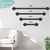 Purife 1.6 FT Black Metal Heavy Duty Stair Railing Indoor, Wall Mounted Iron Staircase Handrail - Hand Railings Kit for Garage, Basement, Porch Steps, Outdoor Deck Rails, Safety Grab Bars for Elderly
