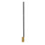 G.a HOMEFAVOR Pizza Oven Brush with Scraper, 46.5 inch Long Handle (Detachable), Brass Bristles for Pizza Oven