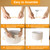OUTON Beige Large Drum Lamp Shades for Floor Lamps, 17.5" Top x 17.5" Bottom x 10" High, Easy to Assemble, Replacement Linen Lampshades for Table Lamps & Bedside Lamps (1.65" Spider)