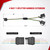 Nilight 4 Way Flat Trailer Y-Splitter Plug and Play Adapter Extension Harness for LED Tailgate Light Bar Trailer Lights,2 Years Warranty